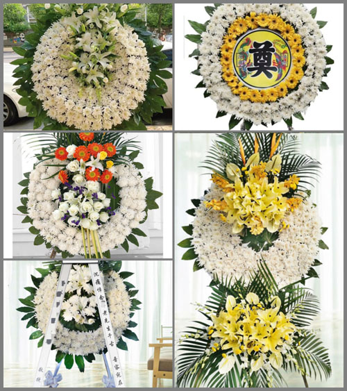 山西晋中灵石县翠峰镇张家峪村花圈速递